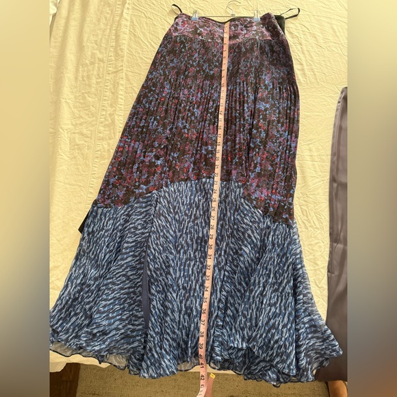 Rebecca Taylor Floral Pleated Maxi Skirt - Picture 7 of 8